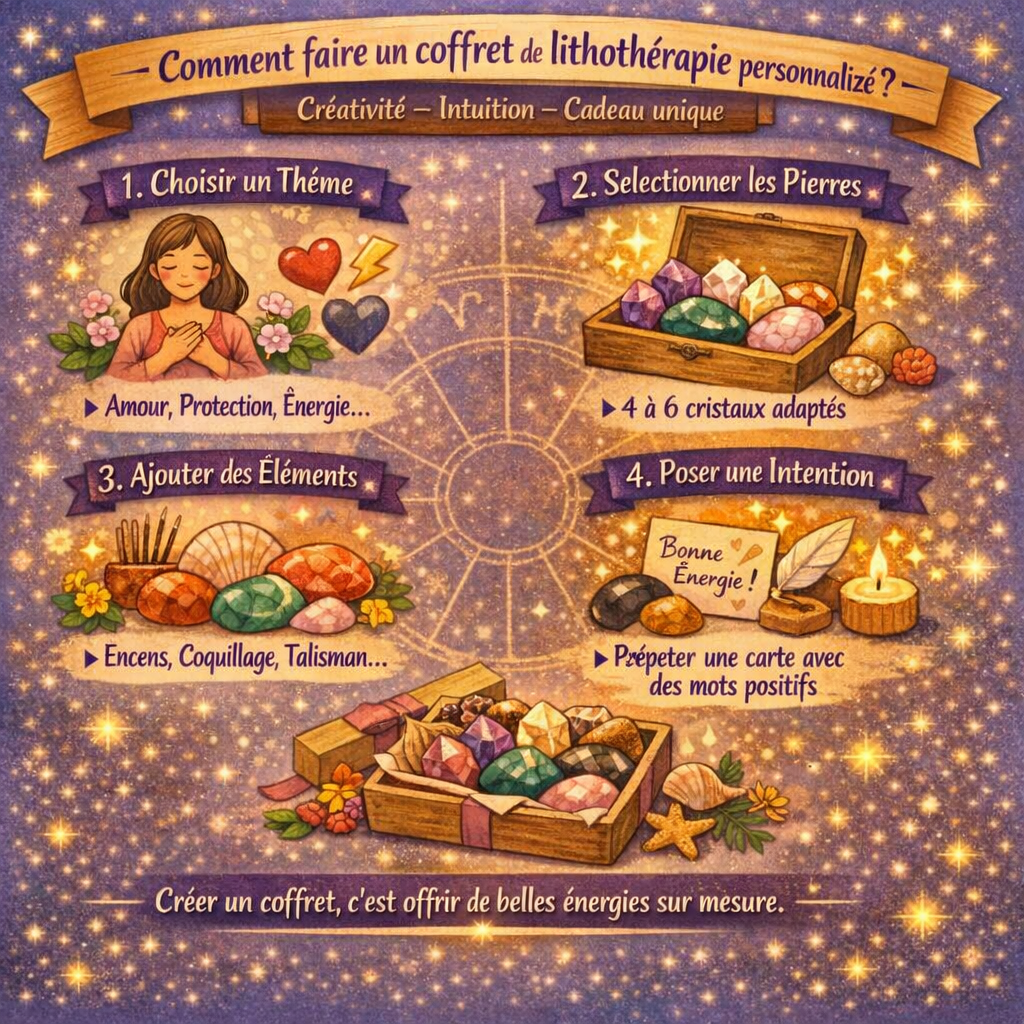 Comment faire un coffret lithothérapie personnalisé