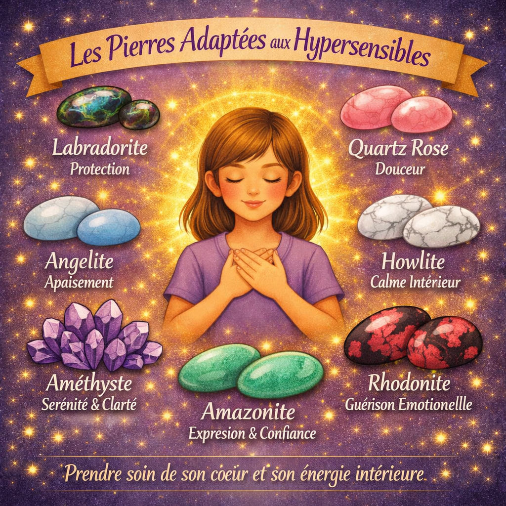 Les pierres adaptées aux hypersensibles : alliées naturelles pour apaiser les émotions