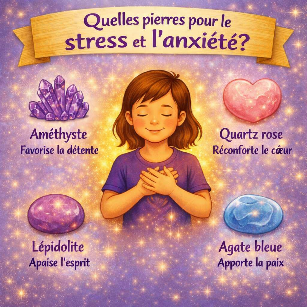 Quelles pierres pour le stress et l’anxiété ?